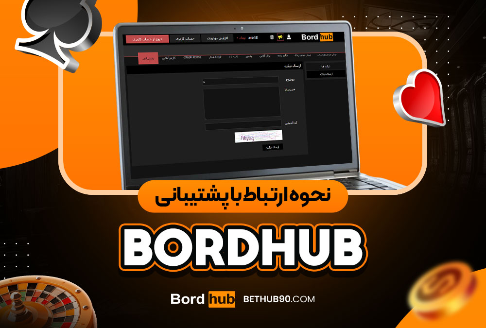نحوه ارتباط با پشتیبانیbordhub